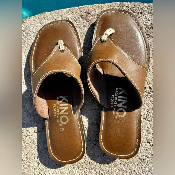 Shoes | Kino Mens Sandals In Brown Size 9 Very Gently Worn  display picture 3